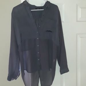 Apt 9 sheer long sleeve blouse
